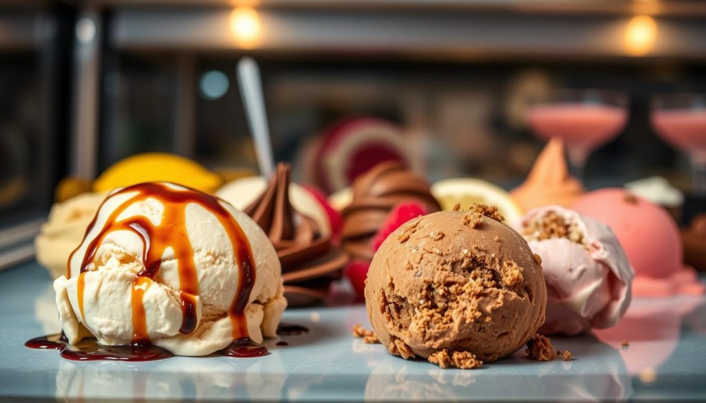 balsamic ice cream, brown sugar ice cream, gourmet frozen desserts